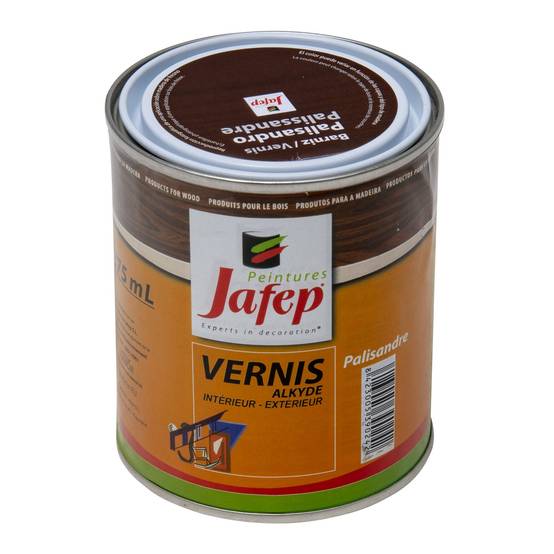 Vernis synthétique brillant palissandre Jafep - 375 ml - Image 1