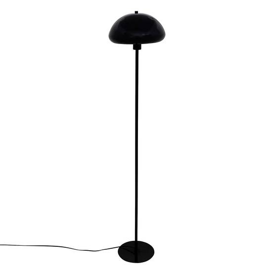 Lampadaire Droit Champignon "Savio" 140cm Noir - Image 1