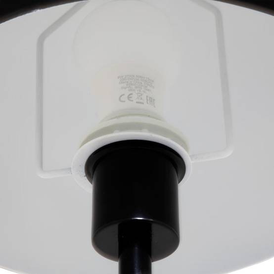 Lampadaire Droit Champignon "Savio" 140cm Noir - Image 3