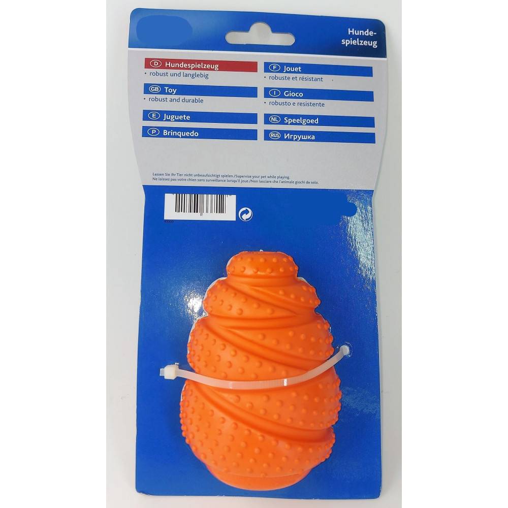 Animallparadise - animallparadise - Balle Strong Sauteur orange de 9 cm Jouet pour chien - Image 3