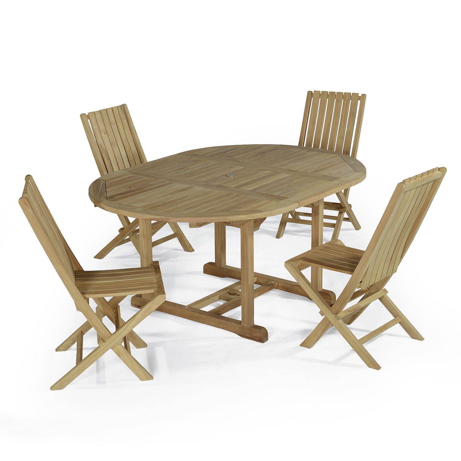 Salon de jardin en teck massif Talmont, 4 places - TECK'Attitude - Image 1