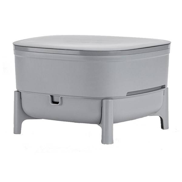WORMcube Gris Design & Compact I Lombricomposteur 2 plateaux - Image 3