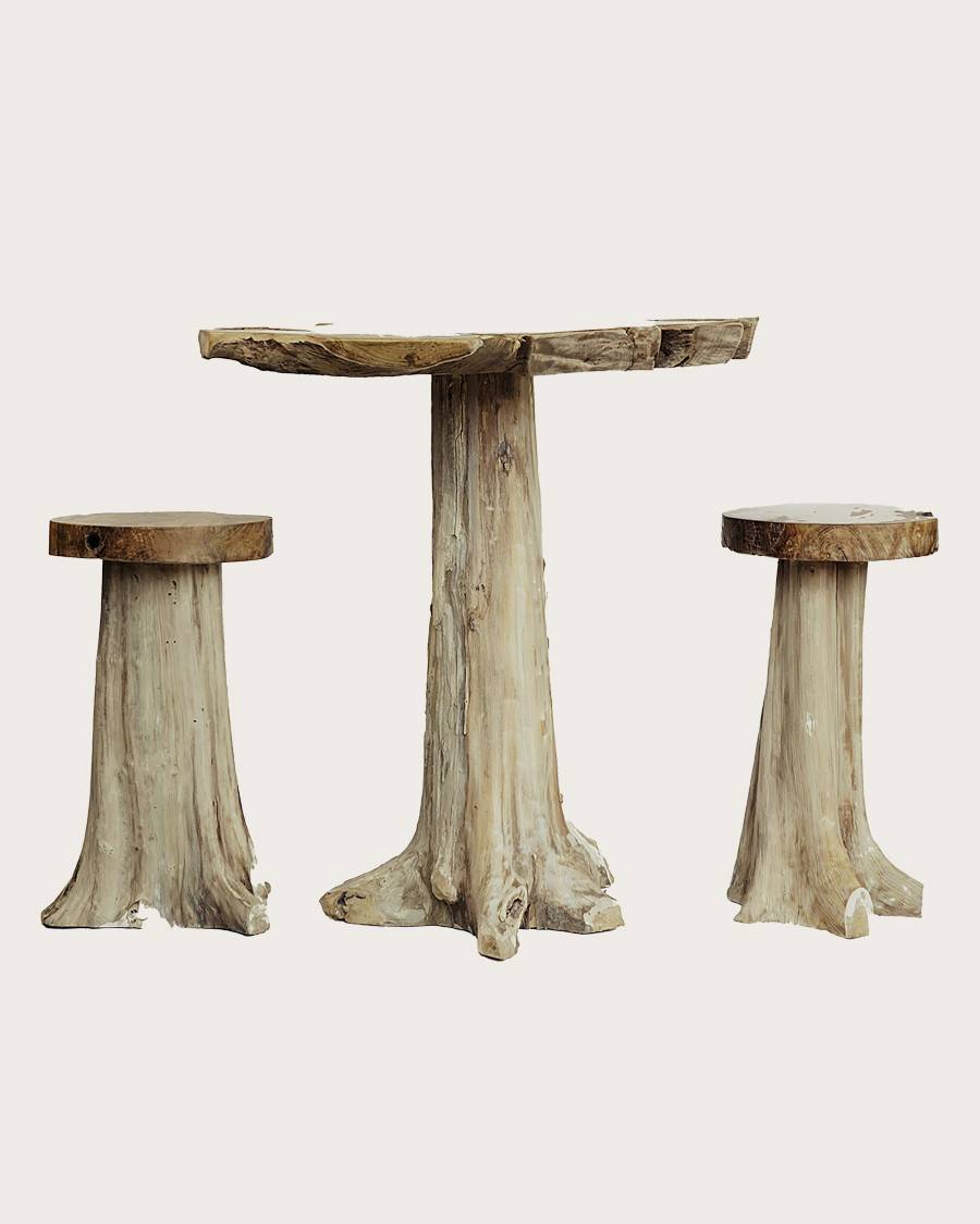 Mia - Tabouret en bois massif - UNIQKA - Image 2