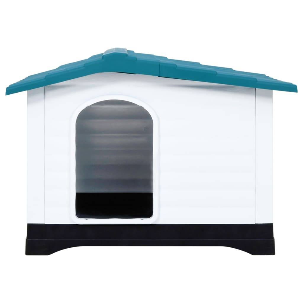 Grande niche pour chien polypropylène plancher surélevé Bleu 90.5x68cm – ComfortXL Pet Living - Image 2