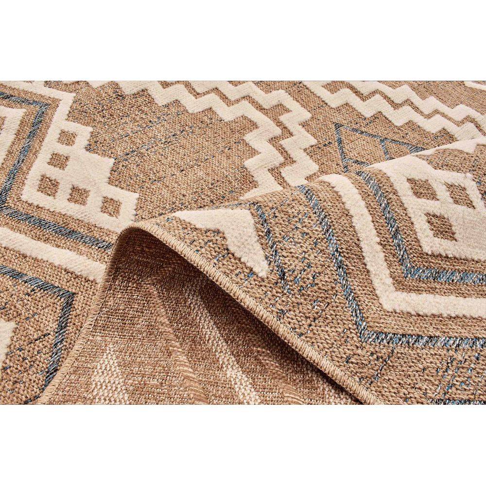 Jardindeco - Tapis intérieur extérieur aspect jute bleu Tijuana 9054 180 x 67 cm - Image 3