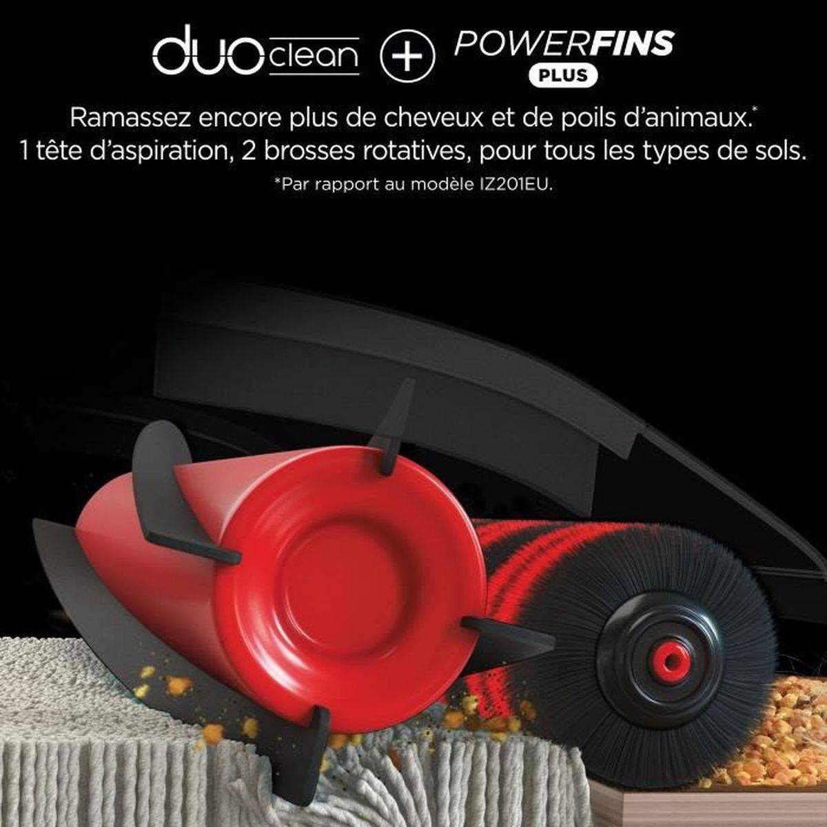 Aspirateur balai sans fil 2 en 1 Stratos IZ400EU, technologie DuoClean et PowerFins Plus, noir et rose - SHARK - Image 4