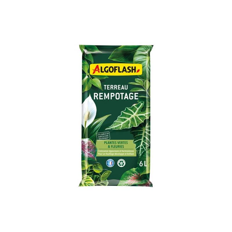 Algoflash - Terreau Rempot.pltes Vert.fleuri.6l/nc Algoflash. - Atrem6n - Image 1