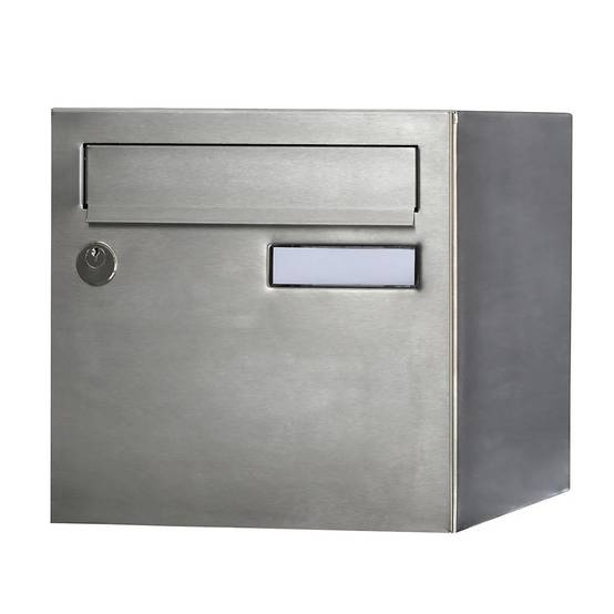Boîte aux lettres normalisée 1 porte extérieur - Rivage - inox - Image 1