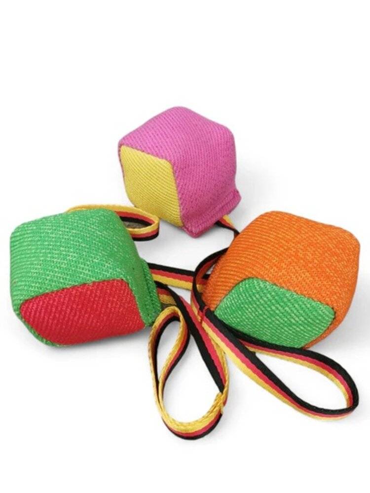 France Croquettes - Boudin de jeux et de dressage rouge 3 poignees pour chien, FranceCroquettes - Image 1