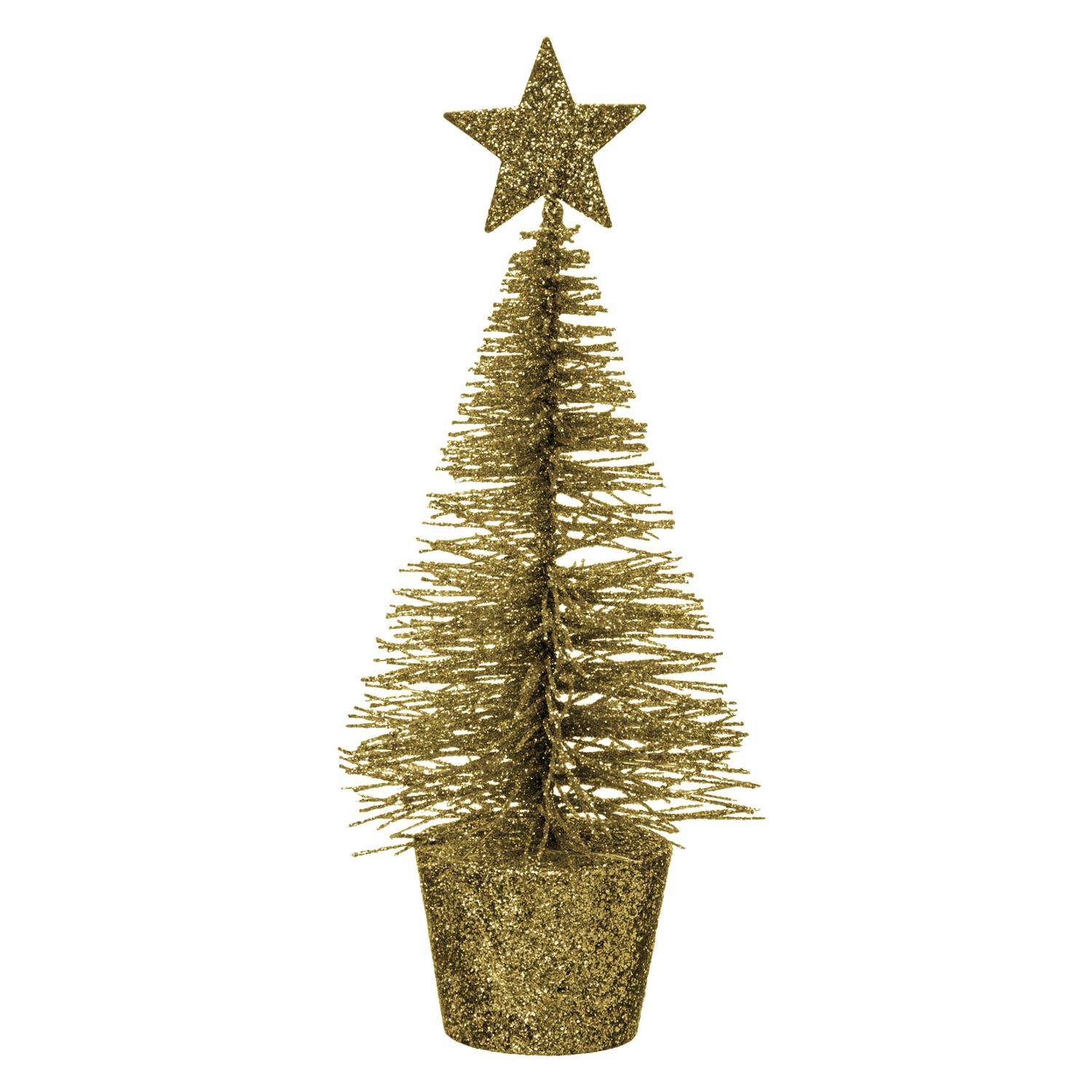 Fééric Lights & Christmas - Décoration de table Sapin de Noël Pailletés - 4 x 14 cm - Féérie Lights & Christmas