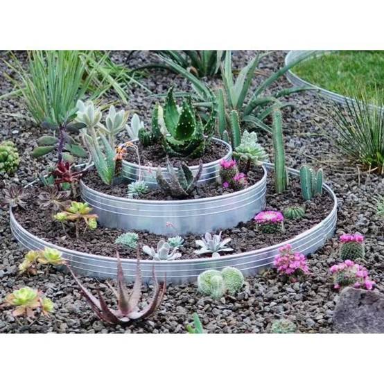 Bordure de Jardin en aluminium ultra solide 10-14-24cm, Large: 14 cm; Foule: 5; Longueur gs: 2 m - Image 5