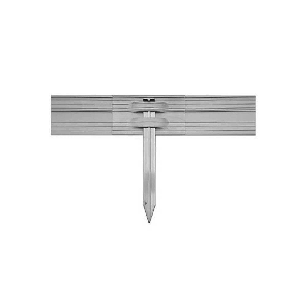 Bordure de Jardin en aluminium ultra solide 10-14-24cm, Large: 14 cm; Foule: 5; Longueur gs: 2 m - Image 3
