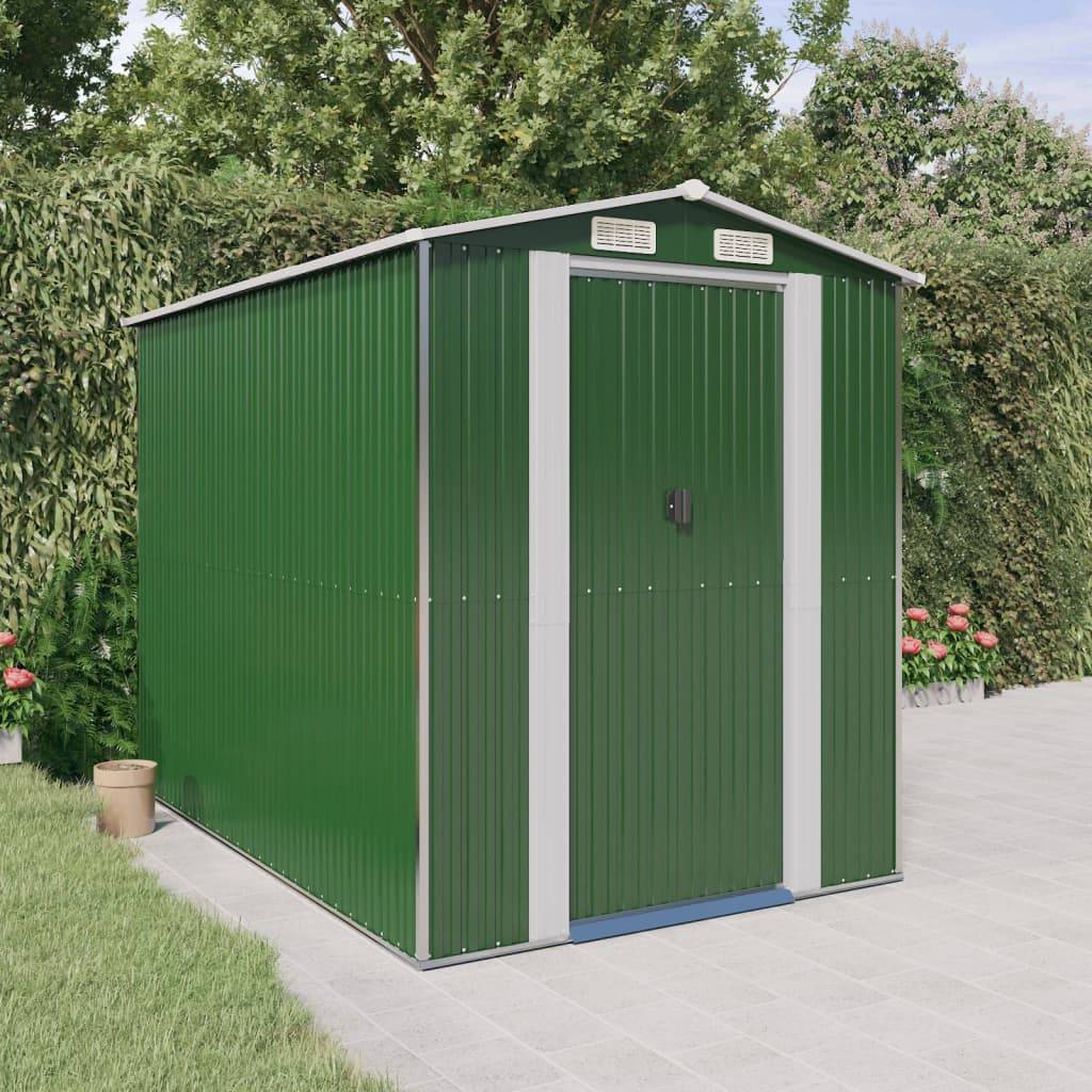 Vidaxl - Abri de jardin Vert 192x274x223 cm Métal galvanisé 5.3m² vidaXL 3147428 - Image 1