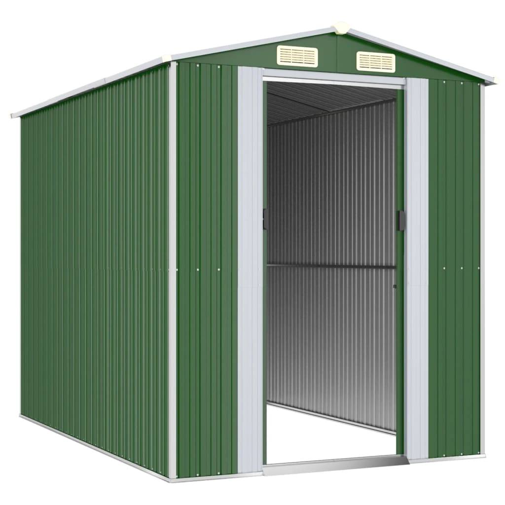 Vidaxl - Abri de jardin Vert 192x274x223 cm Métal galvanisé 5.3m² vidaXL 3147428 - Image 9