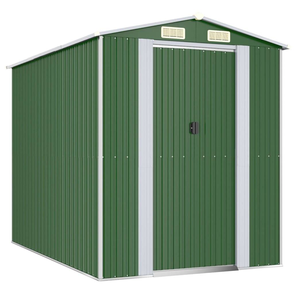 Vidaxl - Abri de jardin Vert 192x274x223 cm Métal galvanisé 5.3m² vidaXL 3147428 - Image 2