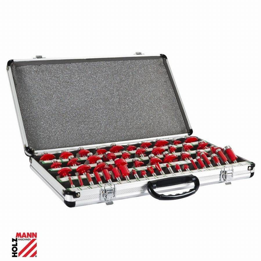 Coffret de 50 fraises HOLZMANN pour défonceuse - OFS50