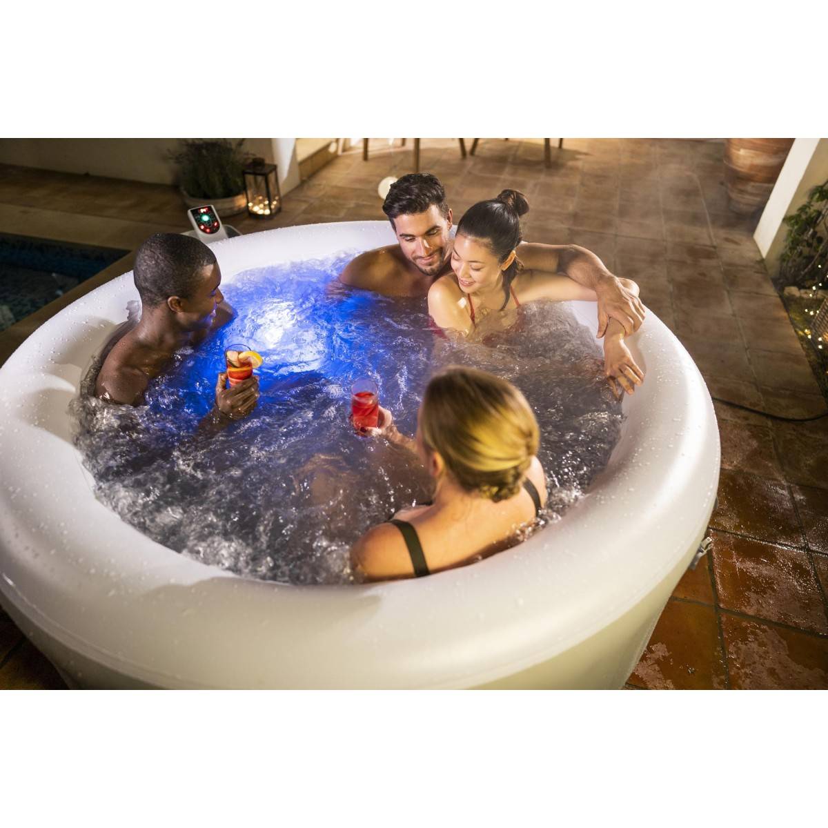 Bestway - Spa gonflable TAHITI Airjet 4 places Ø 180 x H 66 cm Système de massage à bulles AirJet 120 jets BESTWAY - Image 2