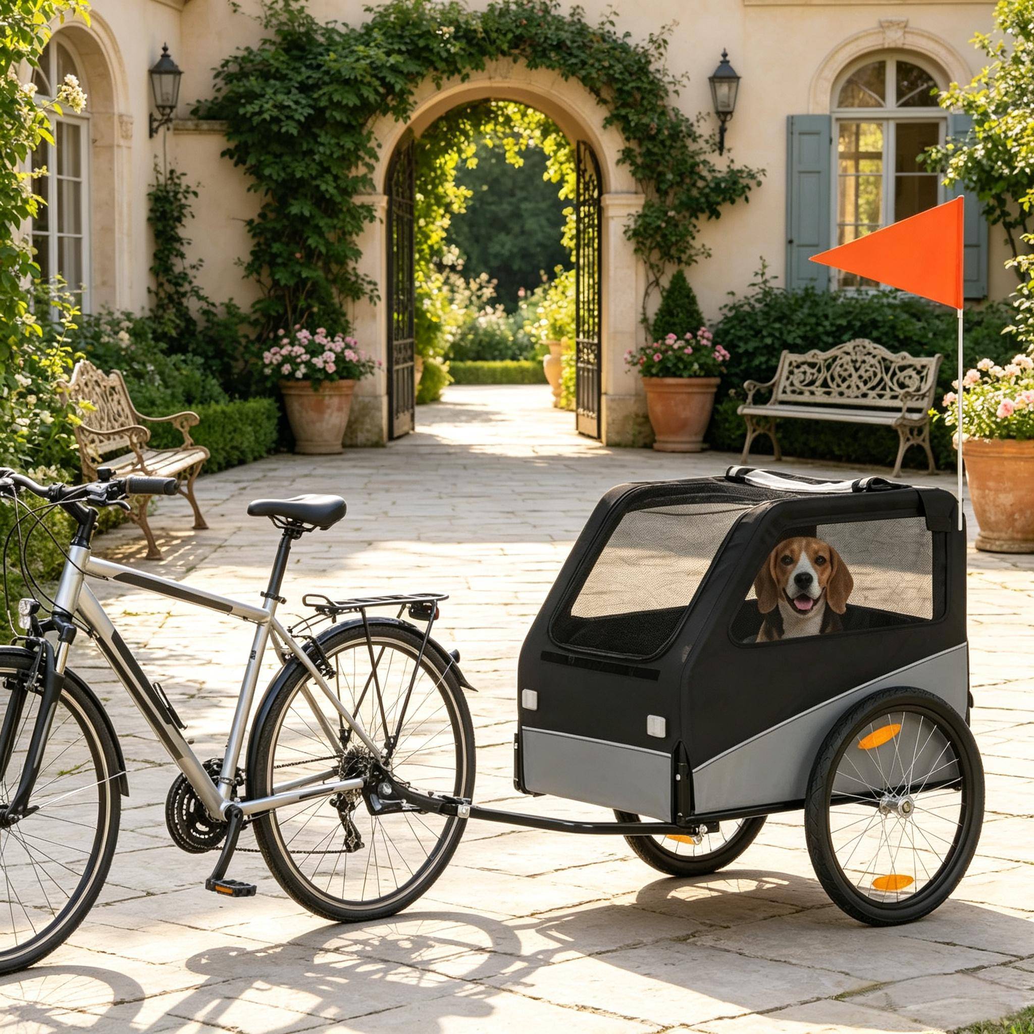 Remorque de vélo pour chien avec roues 20 pouces - Image 1