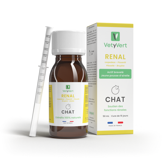 Complément alimentaire vétérinaire - Rénal chat 50 mL - VetyVert - Image 1