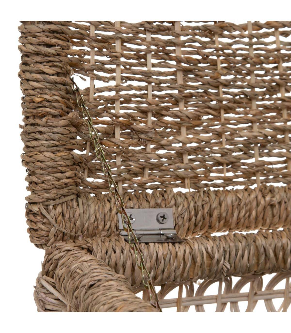 Set de 8 Paniers de rangement en Seagrass Beige et Noir - Image 3