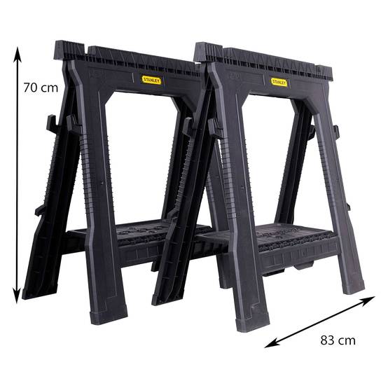 stanley - STANLEY Lot de 2 tréteaux PRO pliables 450kg STST1-70713 - Image 8
