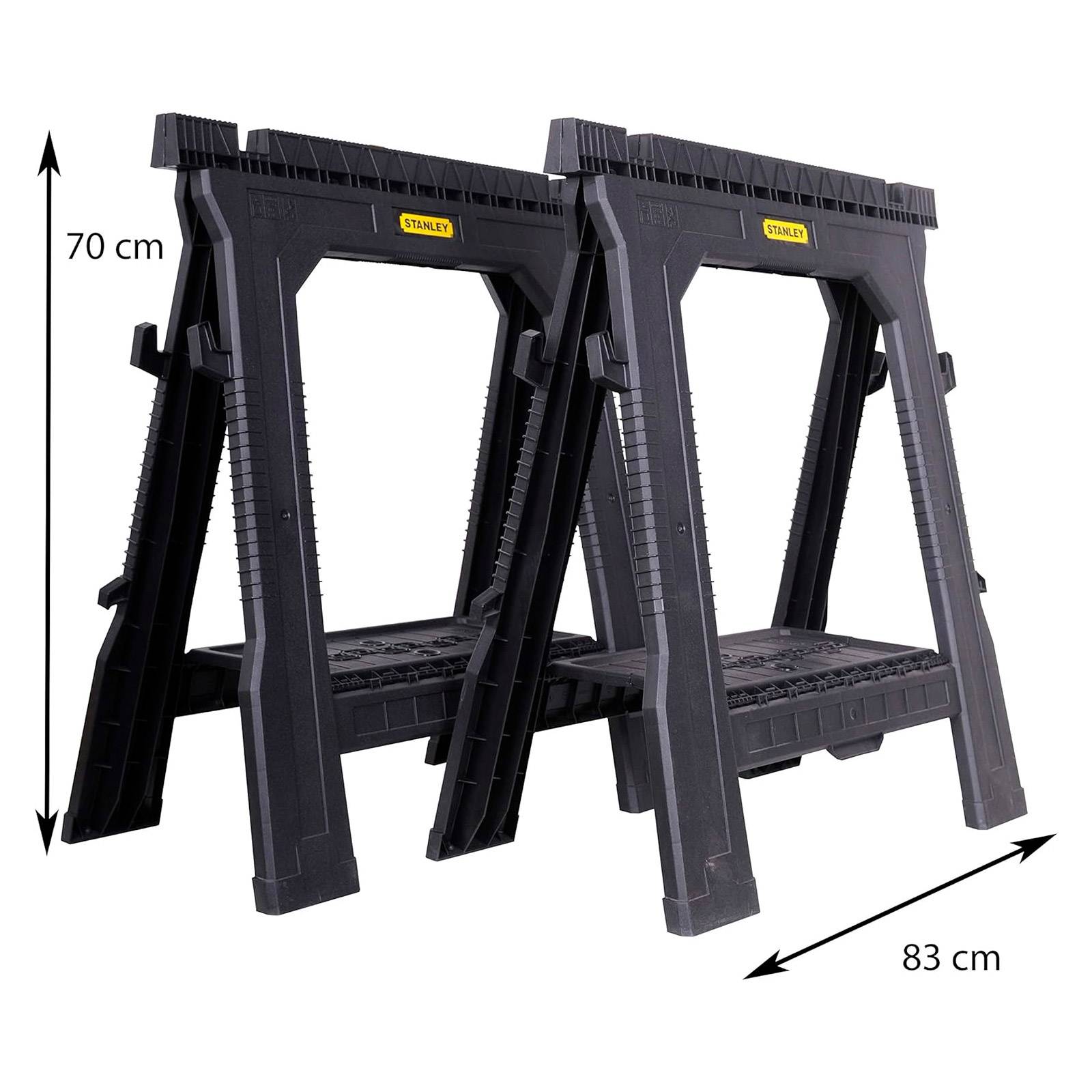 stanley - STANLEY Lot de 2 tréteaux PRO pliables 450kg STST1-70713 - Image 8