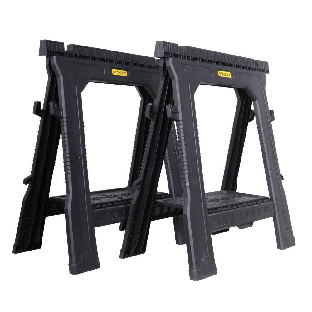 stanley - STANLEY Lot de 2 tréteaux PRO pliables 450kg STST1-70713 - Image 1