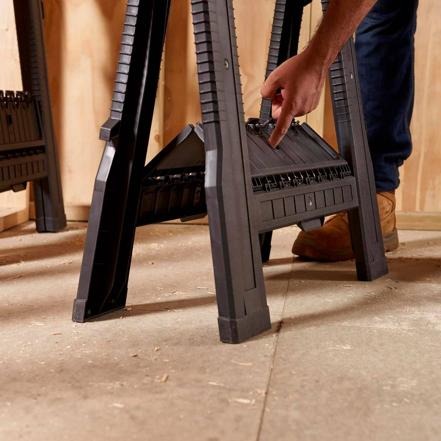 stanley - STANLEY Lot de 2 tréteaux PRO pliables 450kg STST1-70713 - Image 7