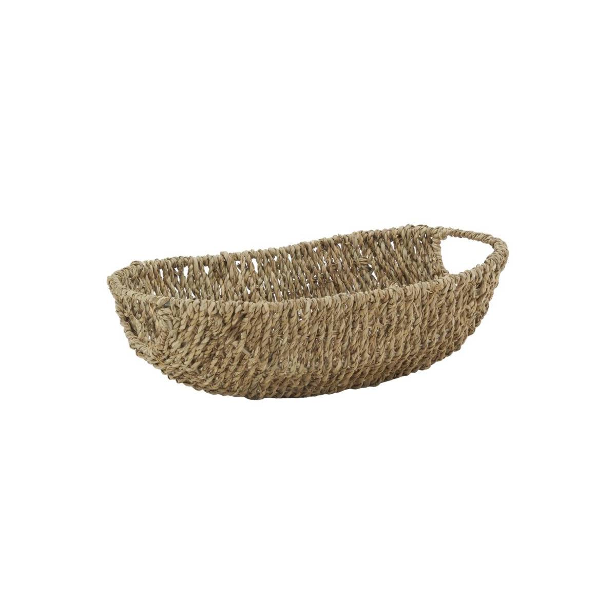 Aubry Gaspard - Corbeille ovale en jonc L 35 cm - Image 1