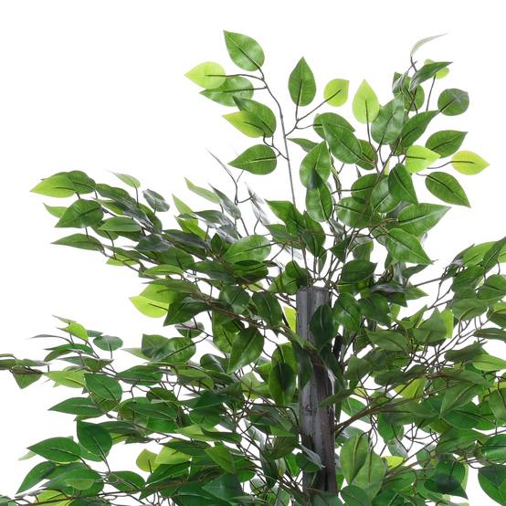 Ficus artificiel plastique aménagement intérieur feuillage dense liane 145cm vert - ComfortXL Outdoor Living - Image 8