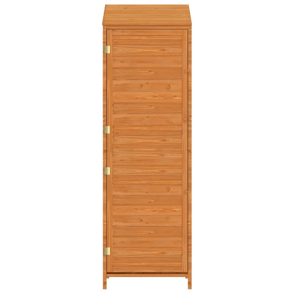 Abri de jardin 0.29m² - Cabane de jardin - Remise de jardin Marron 55x52x174,5 cm Bois de sapin solide MAISON CHIC - Image 4