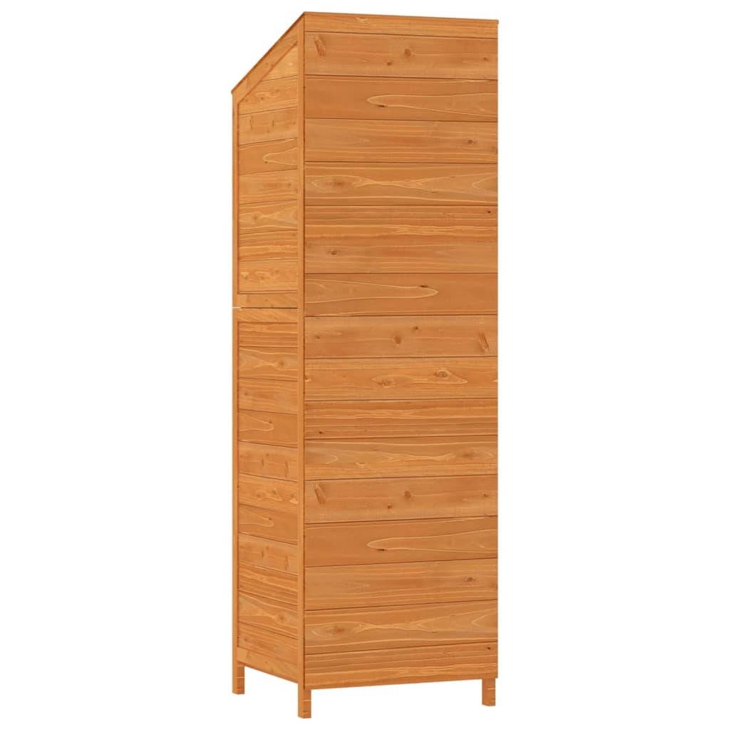 Abri de jardin 0.29m² - Cabane de jardin - Remise de jardin Marron 55x52x174,5 cm Bois de sapin solide MAISON CHIC - Image 6