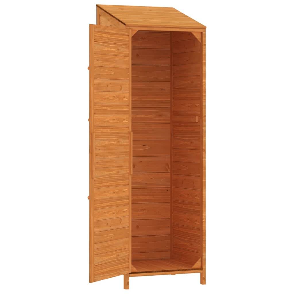 Abri de jardin 0.29m² - Cabane de jardin - Remise de jardin Marron 55x52x174,5 cm Bois de sapin solide MAISON CHIC - Image 7
