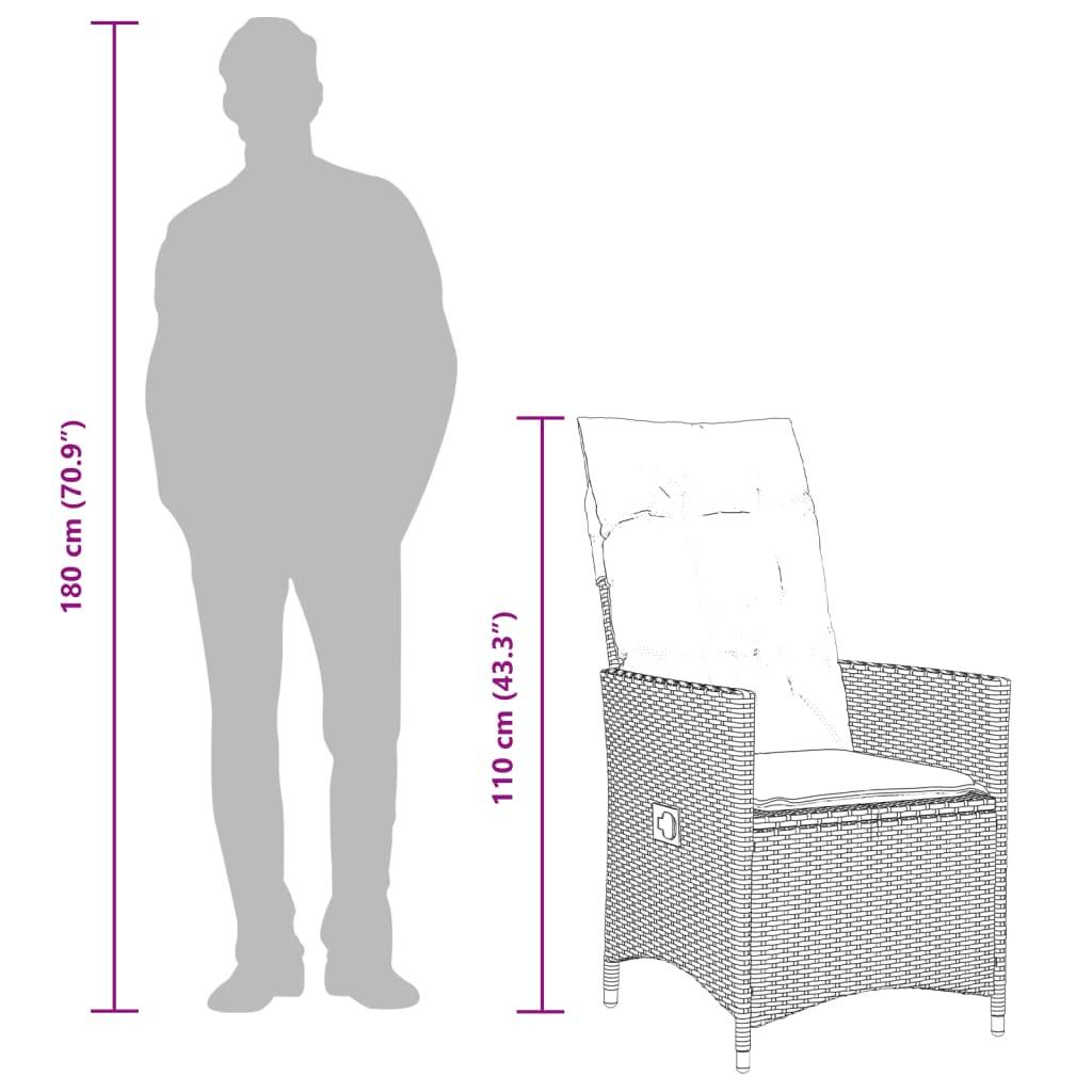 ComfortXL - Salon de Jardin 2 Personnes en Résine Tressée Beige Fauteuils Inclinables – ComfortXL Outdoor Living - Image 10