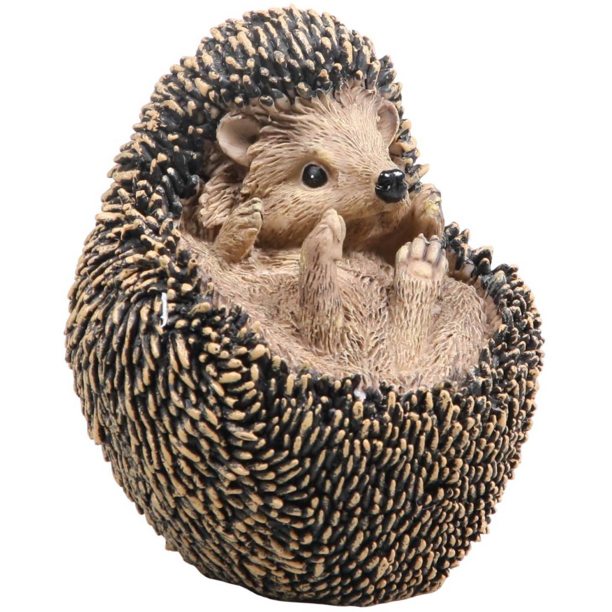 Farmwood Animals - Hérisson en boule en résine 12 x 11 x 12 cm - Image 1