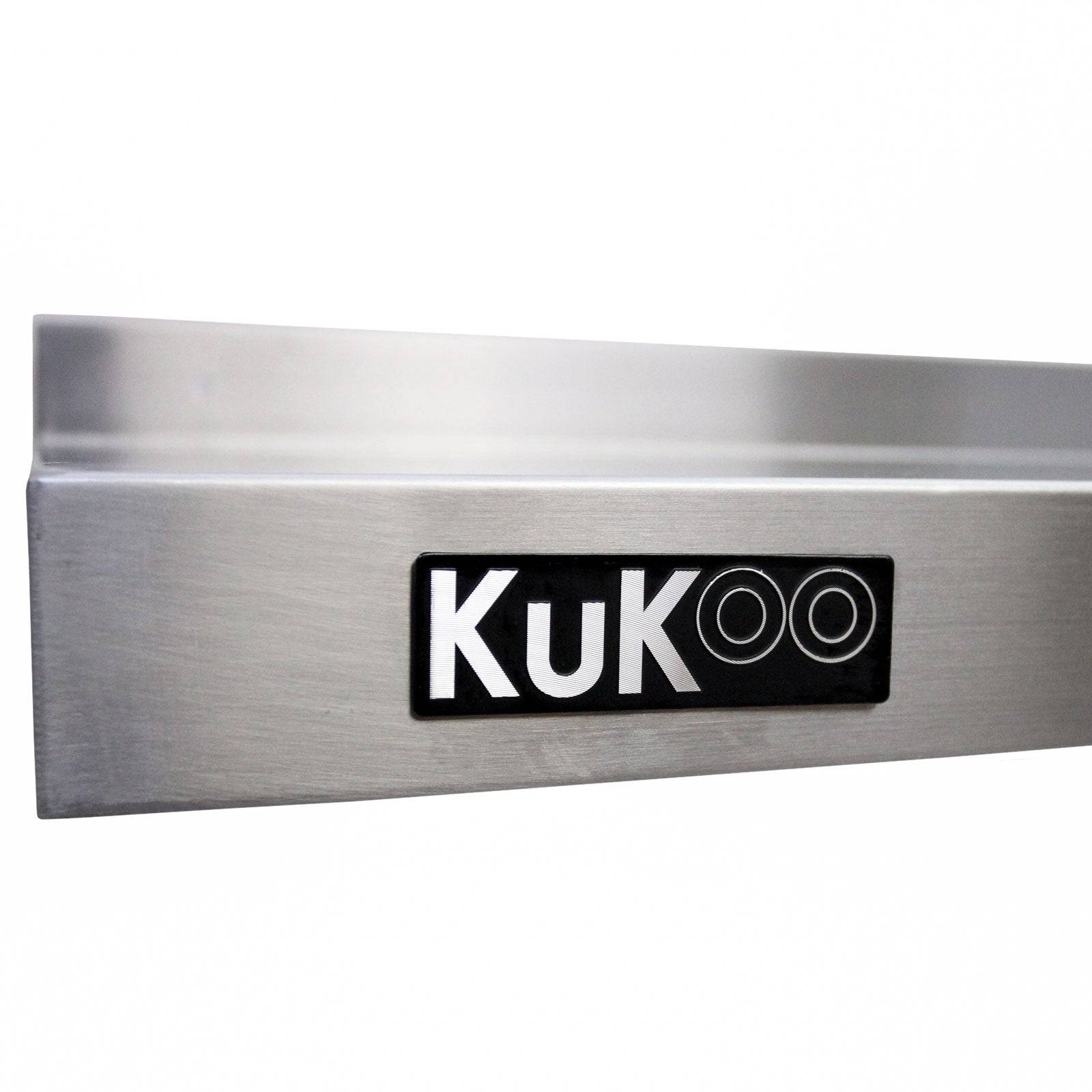 Monstershop - 2 Etagères Murales en Inox KuKoo de 125cm x 30cm - Image 5