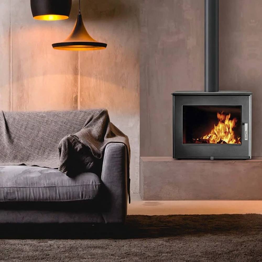 Supra - Poêle à bois étanche 9kw noir UDO RABAISSE Supra - Image 4