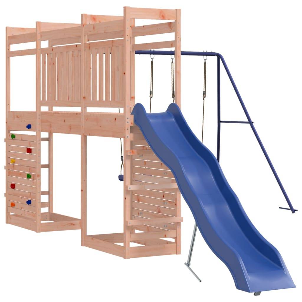 Helloshop26 - Aire de jeux d'extérieur balançoires toboggan portiques robuste jeux jardin 316 x 534 x 207 cm bois massif de douglas - Image 3