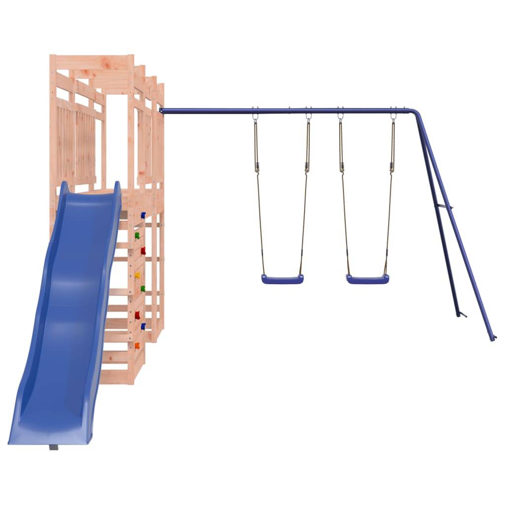 Helloshop26 - Aire de jeux d'extérieur balançoires toboggan portiques robuste jeux jardin 316 x 534 x 207 cm bois massif de douglas - Image 2