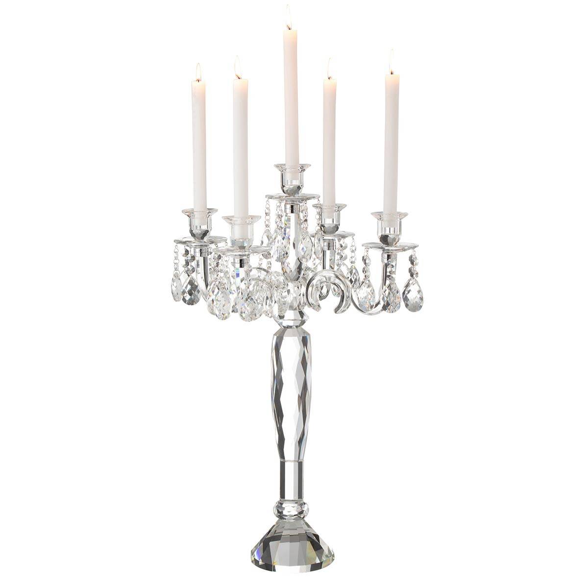 J-Line - Chandelier 5 Branches "Crystal" 65cm Transparent - Image 2