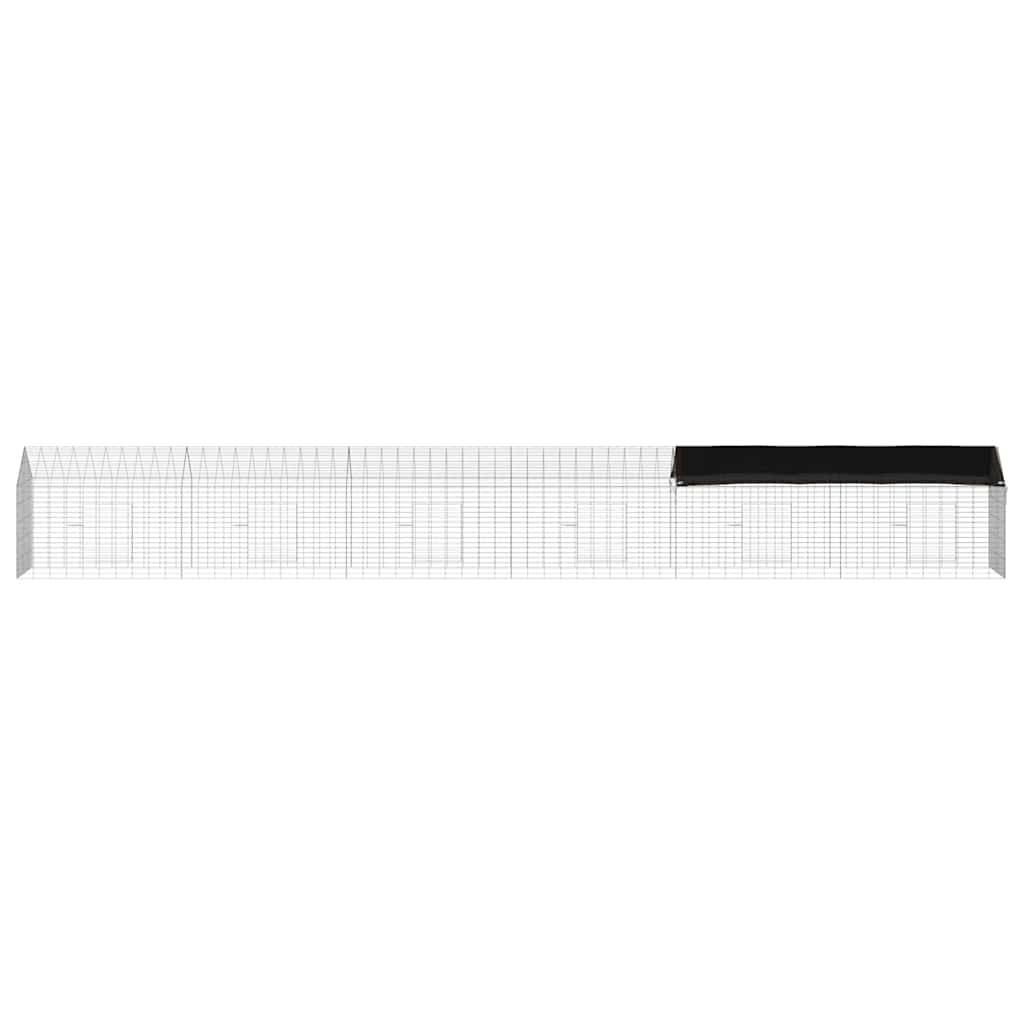 Vidaxl - Cage pour lapins Argent 600 x 78 x 78 cm Acier galvanisé vidaXL 42019239 - Image 9