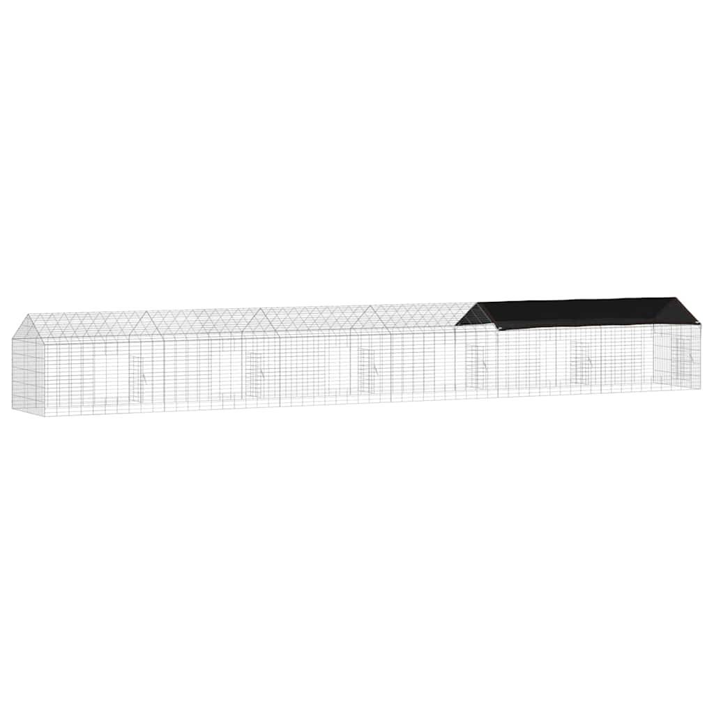 Vidaxl - Cage pour lapins Argent 600 x 78 x 78 cm Acier galvanisé vidaXL 42019239 - Image 7