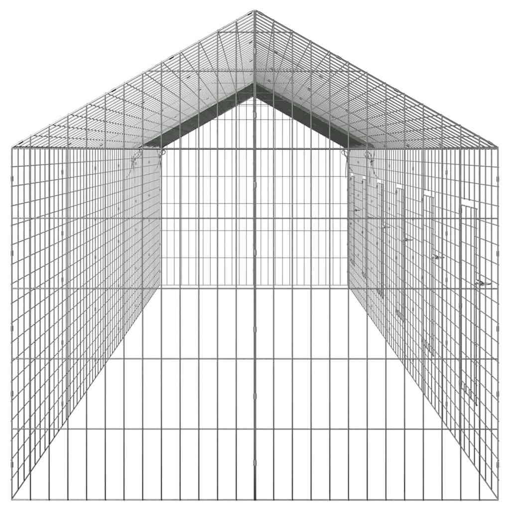 Vidaxl - Cage pour lapins Argent 600 x 78 x 78 cm Acier galvanisé vidaXL 42019239 - Image 10