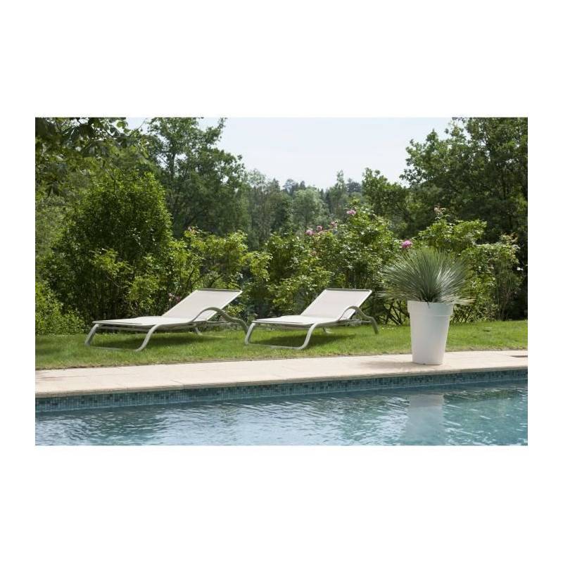 Riviera - Riviera Pot Soleilla Haut - 53 Cm - Blanc - Image 2