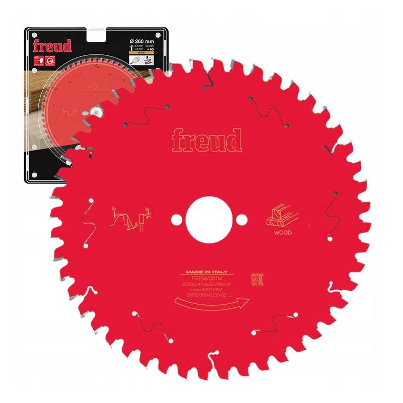 Lame pour scie circulaire portative FREUD - Ø235 2,8/1,8 AL30 Z24 BA 15° - F03FS09733 -FR20W003H - Image 3