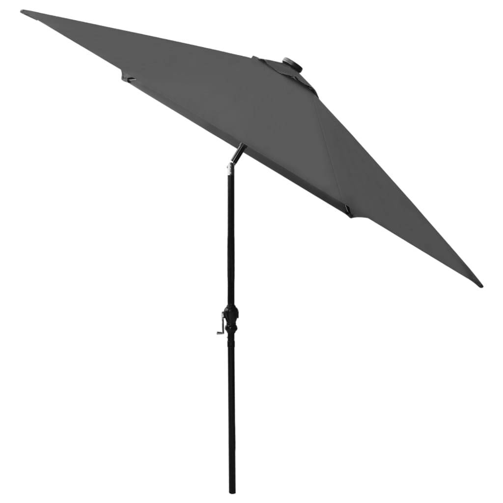 Helloshop26 - Parasol avec led et mât en acier 2 x 3 m anthracite - Image 5