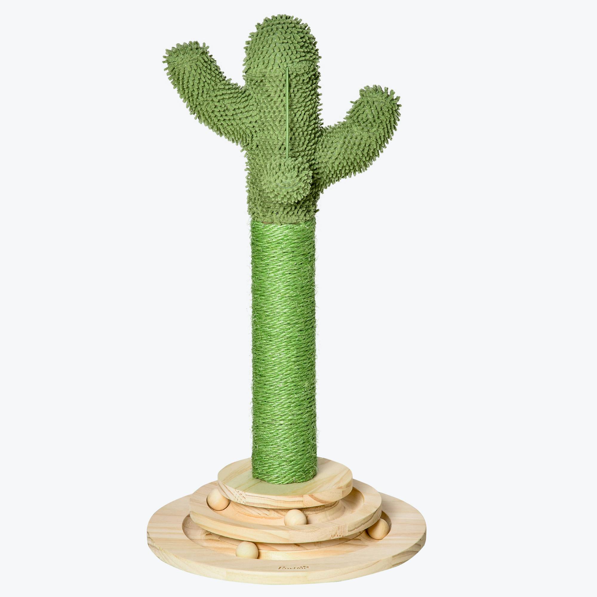 Griffoir Chat Cactus Pin Sisal Soin Griffes Protection Meubles 32x32x60cm Vert - ComfortXL Outdoor Living - Image 10