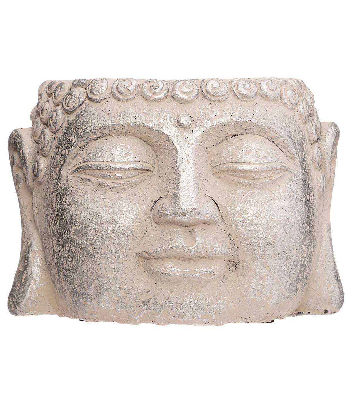 Pot de fleurs Bouddha en ciment D 12 cm