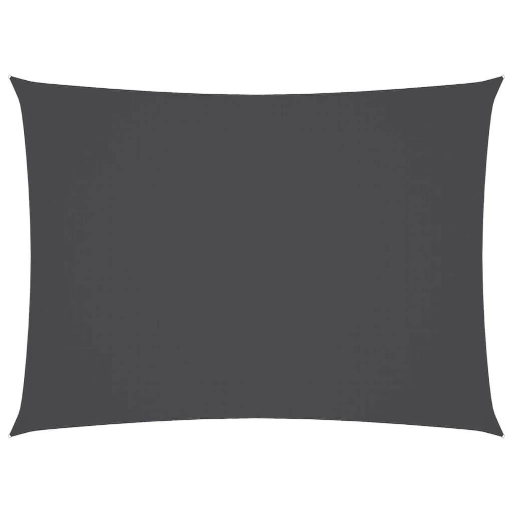Voile de parasol - accessoire parasol - Tissu de remplacement pour parasol tissu oxford rectangulaire 2,5x4,5m anthracite - MEUBLE PRO - Image 1