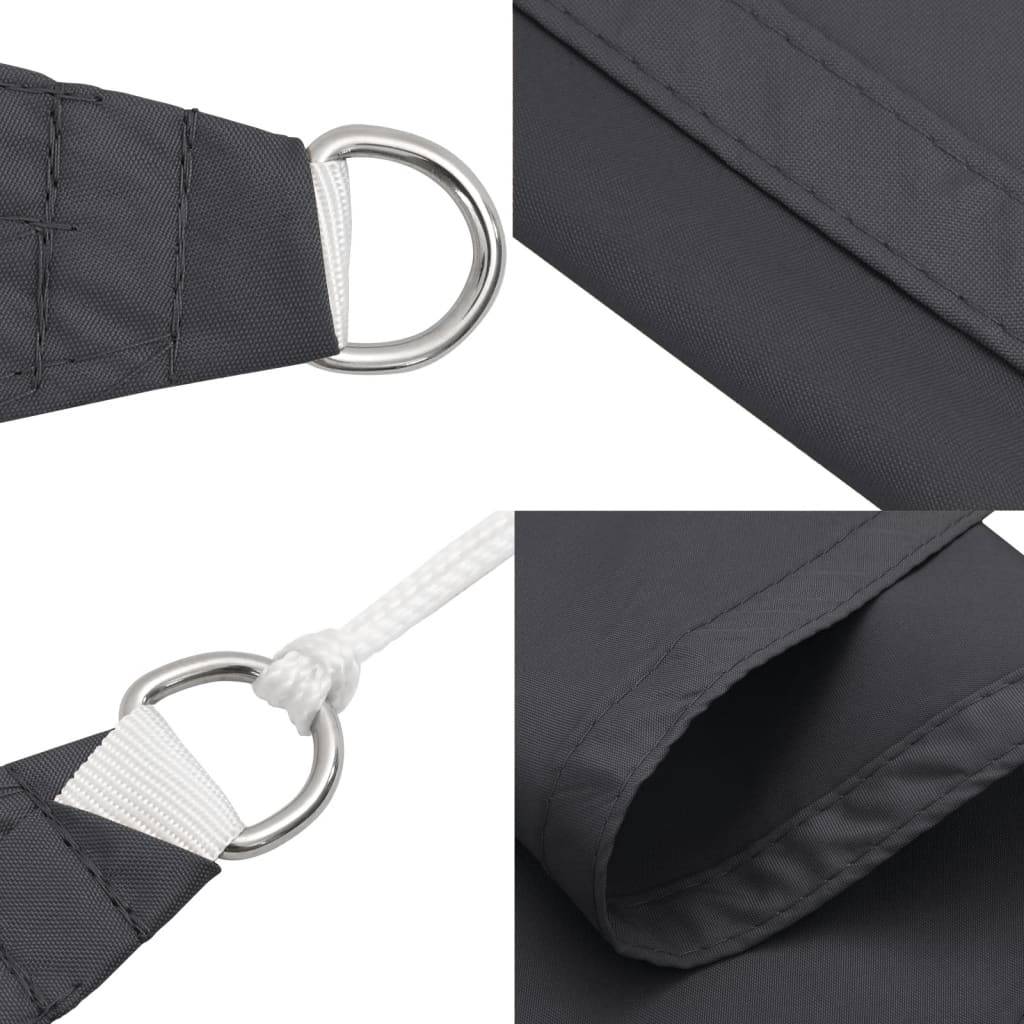 Voile de parasol - accessoire parasol - Tissu de remplacement pour parasol tissu oxford rectangulaire 2,5x4,5m anthracite - MEUBLE PRO - Image 7